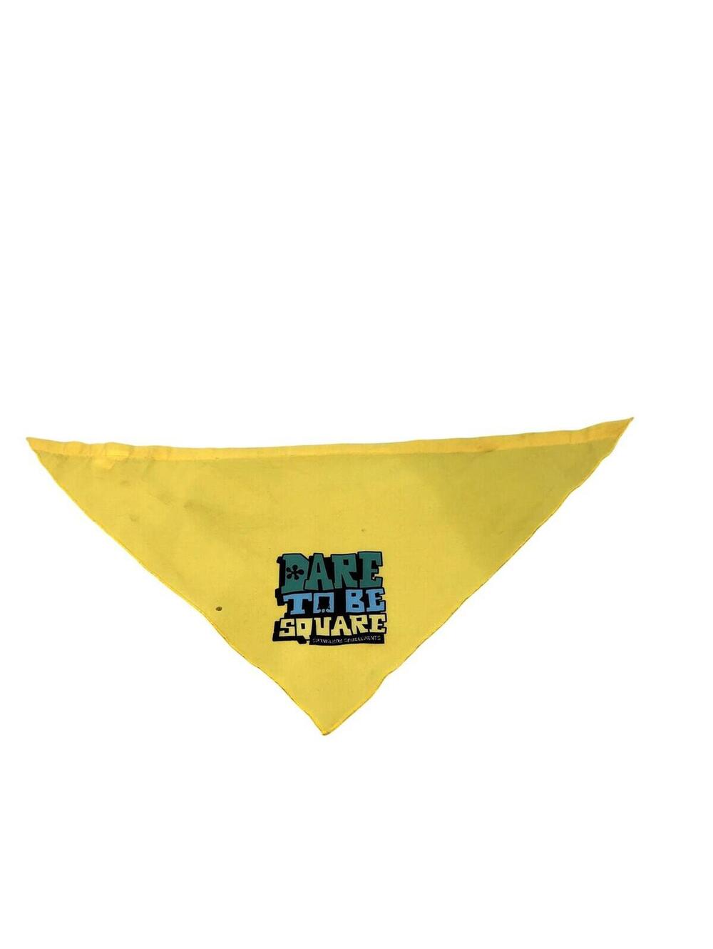 SpongeBob SquarePants Dog Bandana Small S Yellow Dare To Be Square Pet Cartoon